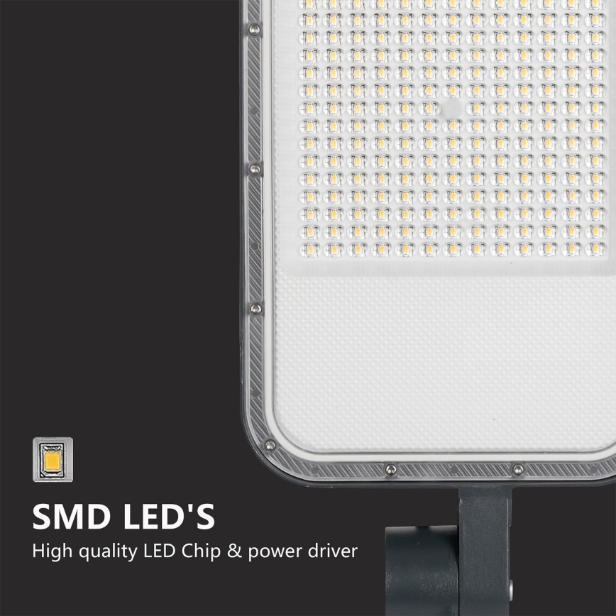 Brilagi - Lampadaire LED extérieur avec mât de 3 m et bras articulé URBANLIGHT LED/200W/230V anthracite IP65
