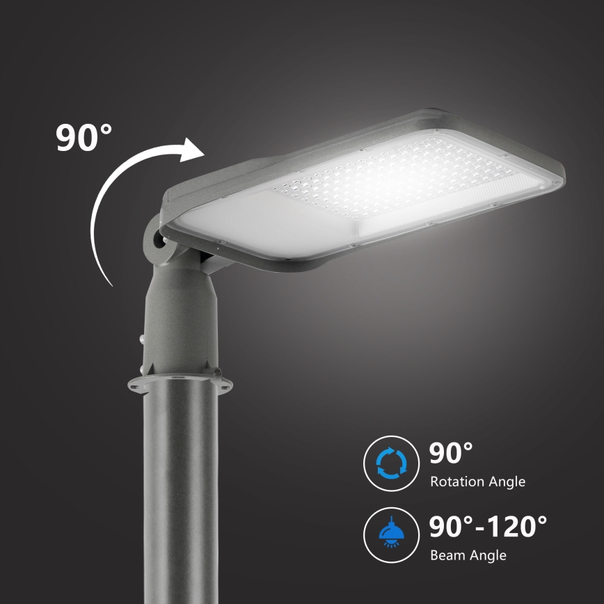 Brilagi - Lampadaire de rue extérieur LED articulé URBANLIGHT LED/100W/230V gris IP65