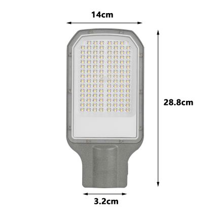 Brilagi - LED Lampe de rue extérieure URBANLIGHT LED/50W/230V gris IP65