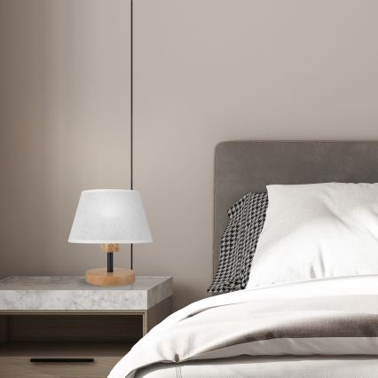 Brilagi - LED Lampe de table ANTHONY 1xE14/40W/230V chêne/blanc