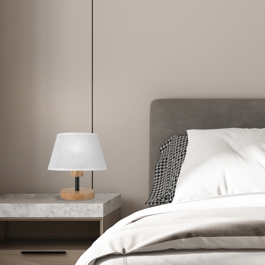 Brilagi - LED Lampe de table ANTHONY 1xE14/40W/230V chêne/blanc