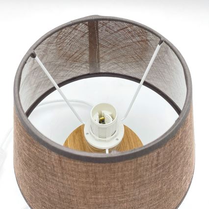 Brilagi - LED Lampe de table ANTHONY 1xE14/40W/230V chêne/marron