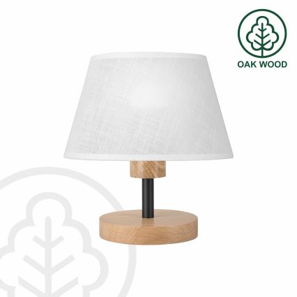 Brilagi - LED Lampe de table ANTHONY 1xE27/60W/230V chêne/blanc