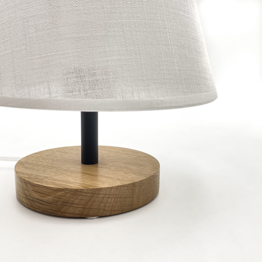 Brilagi - LED Lampe de table ANTHONY 1xE27/60W/230V chêne/blanc