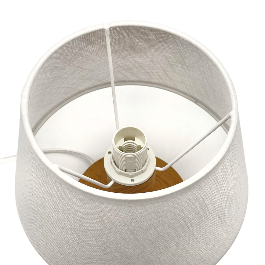 Brilagi - LED Lampe de table ANTHONY 1xE27/60W/230V chêne/blanc