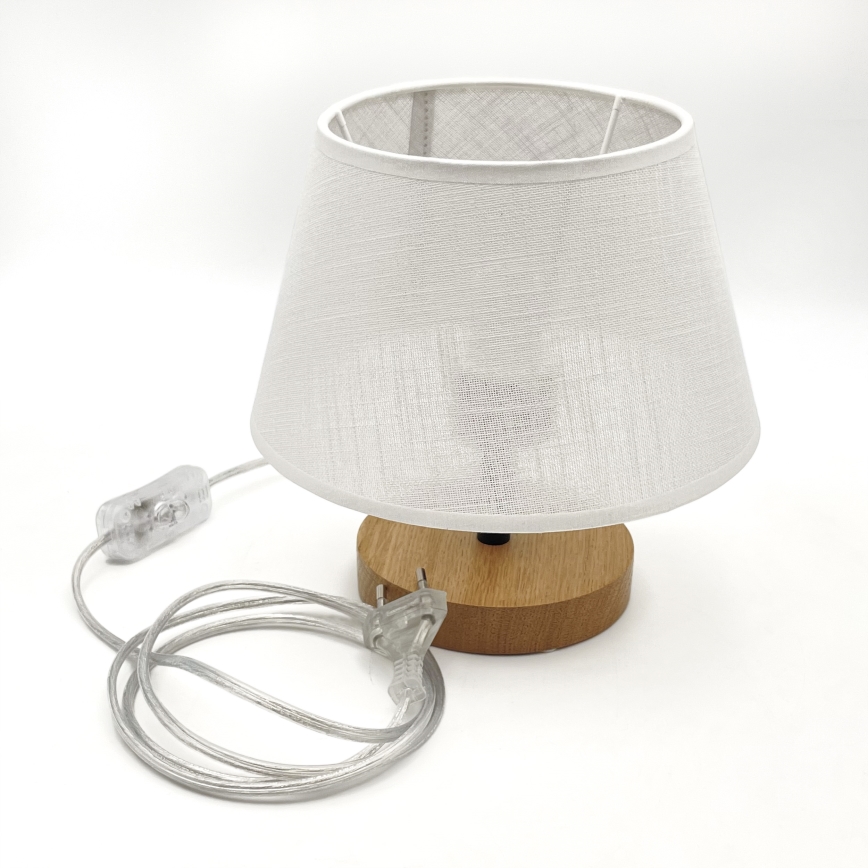 Brilagi - LED Lampe de table ANTHONY 1xE27/60W/230V chêne/blanc