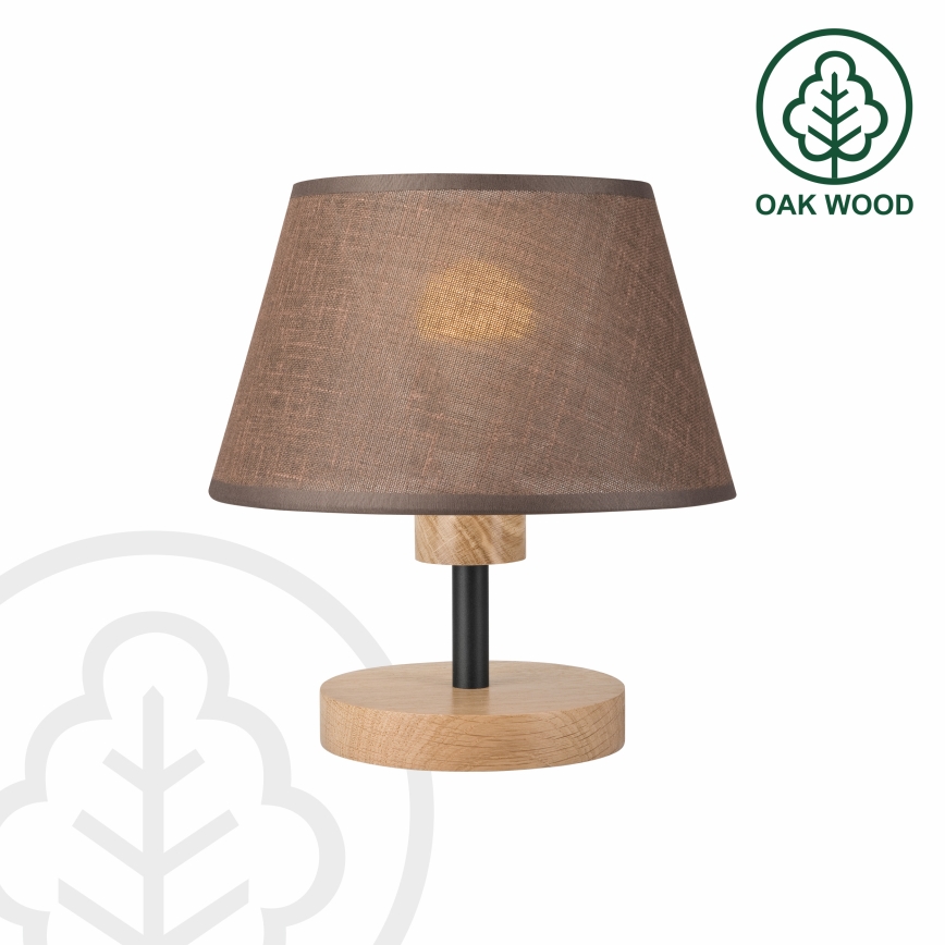 Brilagi - LED Lampe de table ANTHONY 1xE27/60W/230V chêne/marron