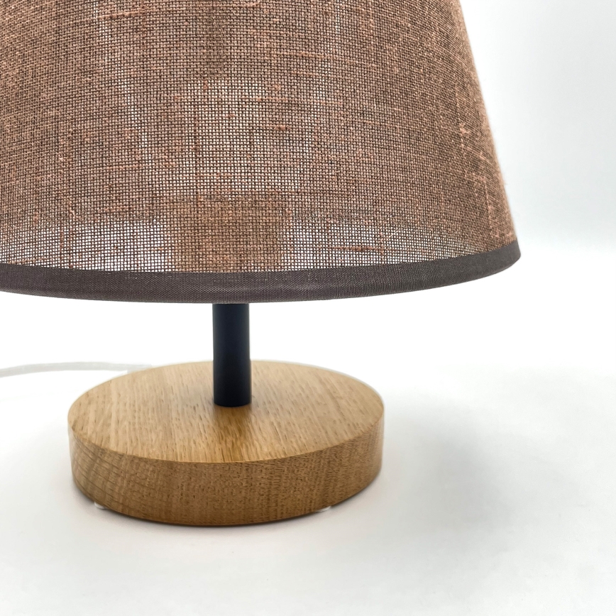 Brilagi - LED Lampe de table ANTHONY 1xE27/60W/230V chêne/marron