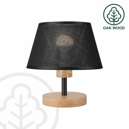 Brilagi - LED Lampe de table ANTHONY 1xE27/60W/230V chêne/noir