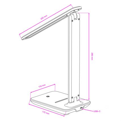 BRILAGI - Lampe de table LED dimmable MODO LED/7W/230V 3000/4000/6500K marron