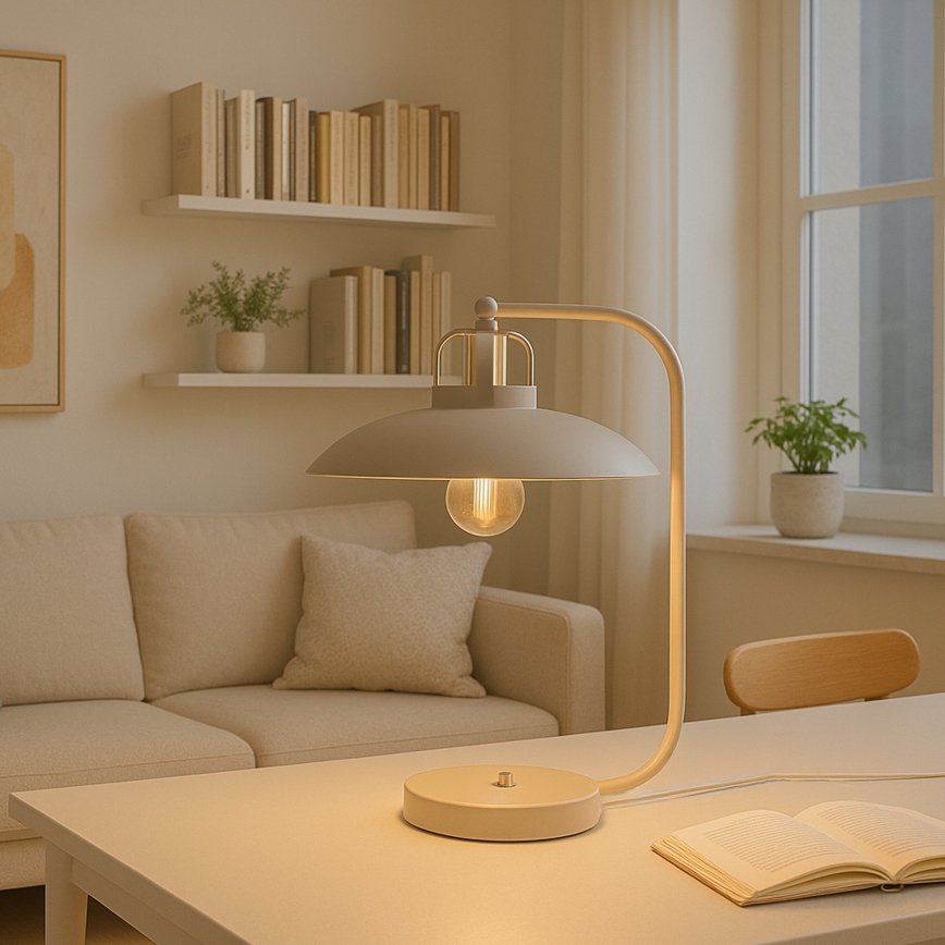 Brilagi - LED Lampe de table FLAMENGO 1xE27/60W/230V beige