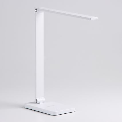 Brilagi - Lampe de bureau tactile dimmable à LED avec charge sans fil QI MODO CHARGE LED/7W/5V 3000/4000/6000K blanche