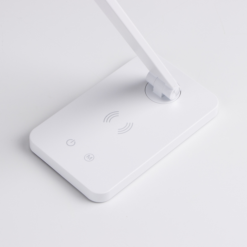 Brilagi - Lampe de bureau tactile dimmable à LED avec charge sans fil QI MODO CHARGE LED/7W/5V 3000/4000/6000K blanche