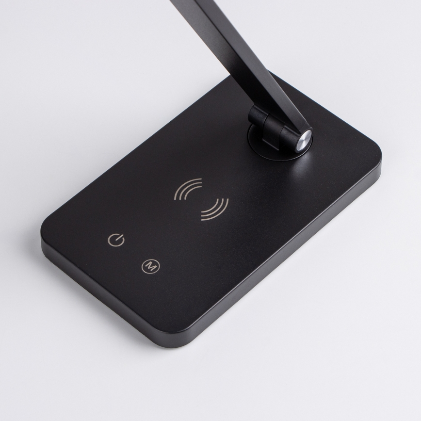 BRILAGI - Lampe de table tactile LED dimmable avec charge sans fil QI MODO CHARGE LED/7W/5V 3000/4000/6000K noire