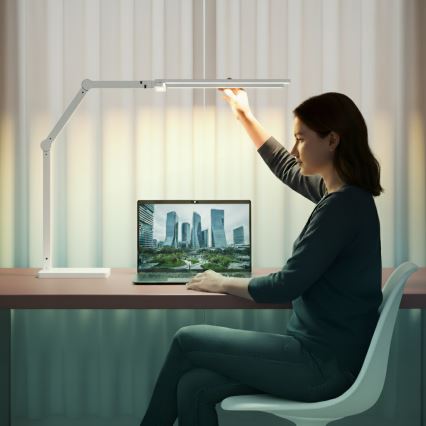 Brilagi - Lampe de table tactile LED dimmable VARIO LED/24W/230V 3000-6500K IRC 92 blanche