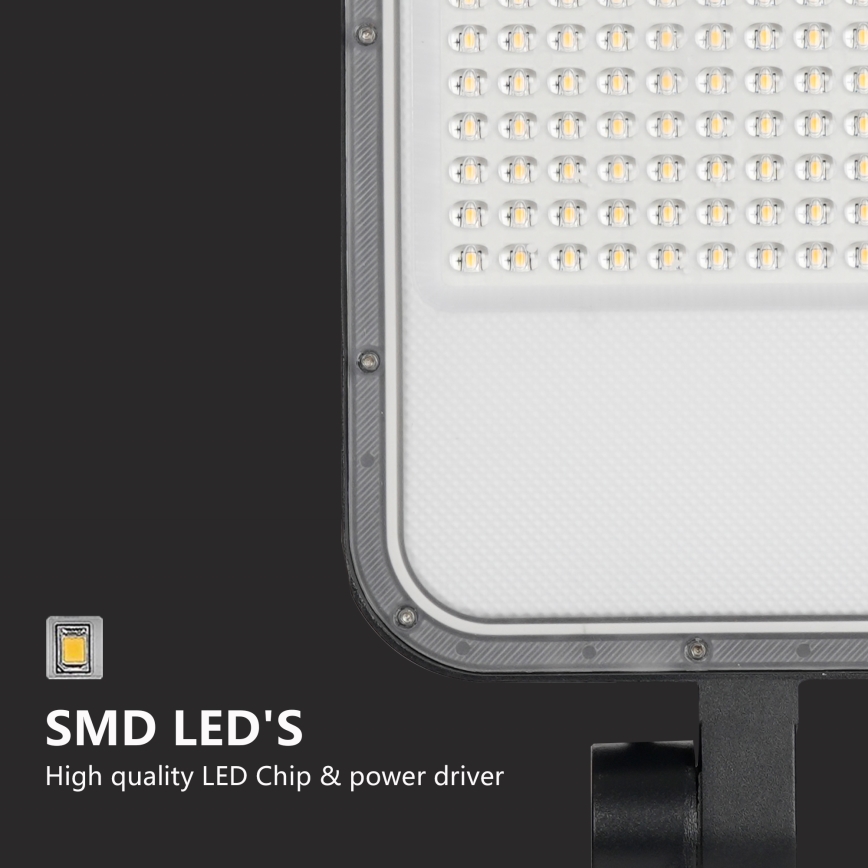 Brilagi - Lampadaire de rue LED d'extérieur avec mât de 3 m et bras articulé URBANLIGHT LED/100W/230V noir IP65