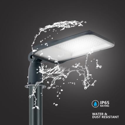 Brilagi - LED Lampadaire de rue avec mât de 3 m et bras articulé URBANLIGHT LED/100W/230V anthracite IP65
