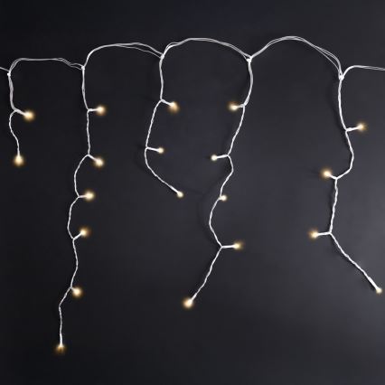 Brilagi - LED-lichtsnoer voor buiten, 200×LED / 8 functies, 13 m, IP44, warm wit, ijspegels