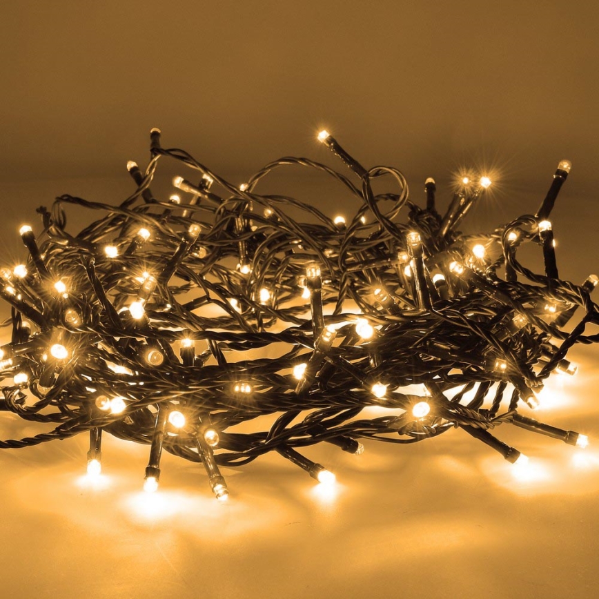Brilagi - LED-lichtsnoer voor buiten, 200x LED, 8 functies, 23 m, IP44, warm wit