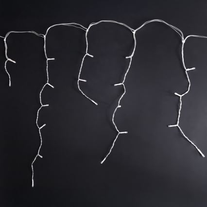 Brilagi - LED buitenlichtsnoer 200xLED/8 functies 13m IP44 koud wit ijspegelverlichting