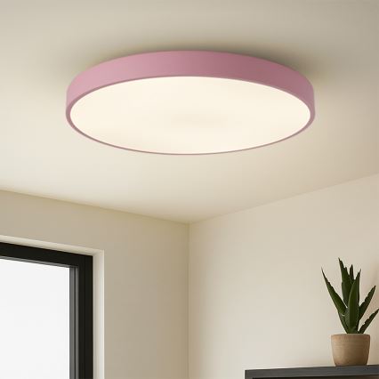 Brilagi - Luminaire LED dimmable POOL SMART LED/100W/230V Ø 80 cm Wi-Fi Tuya + télécommande rose