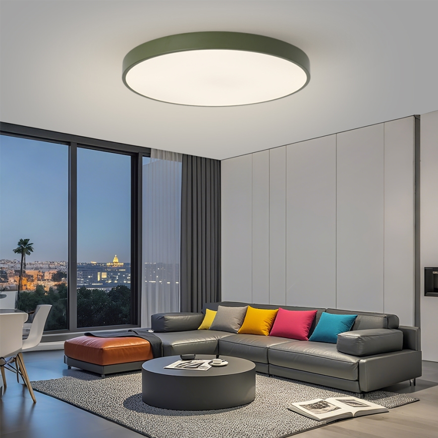 Brilagi - Luminaire LED dimmable POOL SMART LED/128W/230V Ø 100 cm 3000-6000K Wi-Fi Tuya + télécommande vert