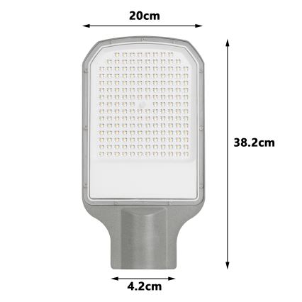 Brilagi - LED luminaire de rue extérieur URBANLIGHT LED/100W/230V gris IP65