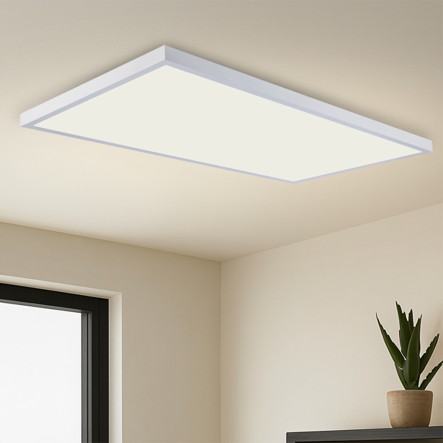 Brilagi - Plafonnier LED dimmable pour salle de bains FRAME SMART LED/96W/230V 120x60 cm 3000-6000K IP44 blanc + télécommande