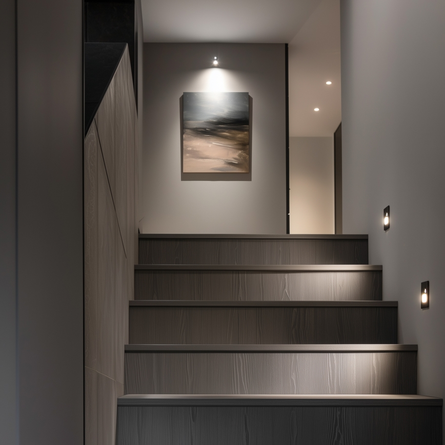 Brilagi - Luminaire LED pour escalier avec capteur de mouvement et crépusculaire JACK LED/1,5W/230V 3000/4000/6500K noir