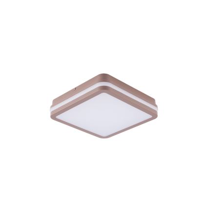 Brilagi - Plafonnier LED d'extérieur BENE avec capteur LED/18W/230V 21,5x21,5 cm marron IP54