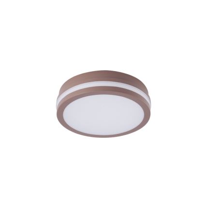 Brilagi - Plafonnier extérieur LED avec détecteur BENE LED/18W/230V Ø 21,5 cm marron IP54