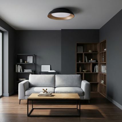 Brilagi - Plafonnier LED dimmable ALVA LED/48W/230V 3000-6500K Ø 51 cm noir + télécommande