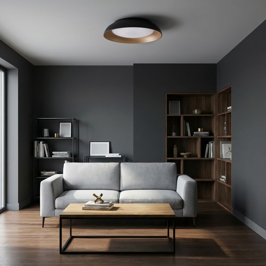 Brilagi - Plafonnier LED dimmable ALVA LED/48W/230V 3000-6500K Ø 51 cm noir + télécommande
