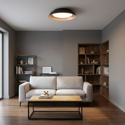 Brilagi - Plafonnier LED dimmable ALVA LED/48W/230V 3000-6500K Ø 51 cm noir + télécommande
