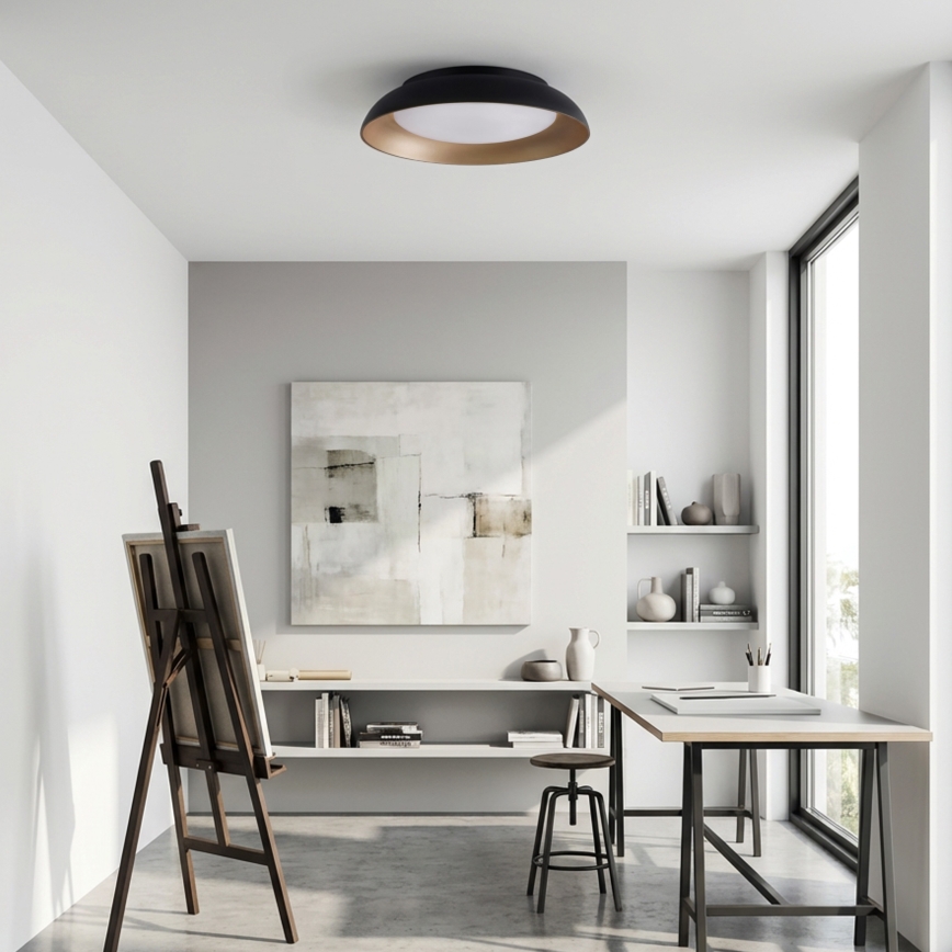 Brilagi - Plafonnier LED dimmable ALVA LED/48W/230V 3000-6500K Ø 51 cm noir + télécommande