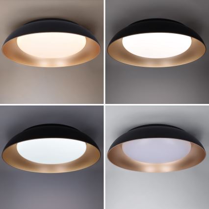 Brilagi - Plafonnier LED dimmable ALVA LED/48W/230V 3000-6500K Ø 51 cm noir + télécommande