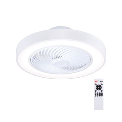 Brilagi - Plafonnier LED dimmable avec ventilateur LED/30W/230V 3000-6500K blanc + télécommande