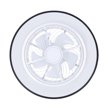 Brilagi - Plafonnier LED dimmable avec ventilateur LED/30W/230V 3000-6500K Ø 50 cm noir + télécommande
