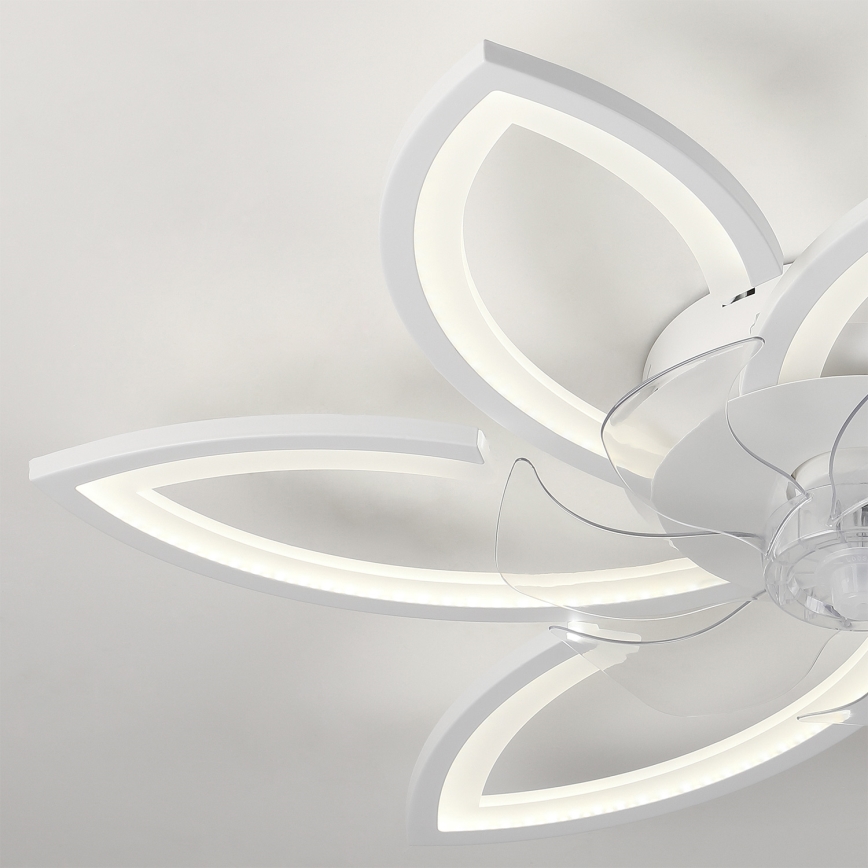 Brilagi - Plafonnier LED dimmable avec ventilateur LED/50W/230V 3000-6500K blanc + télécommande