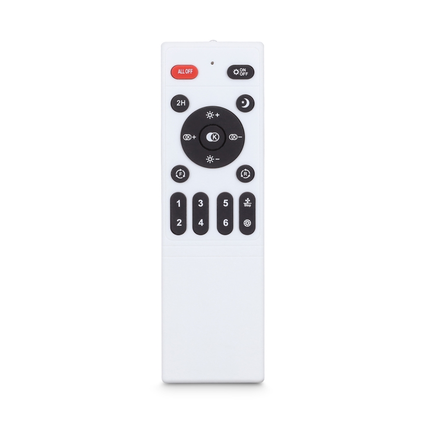 Brilagi - Plafonnier LED dimmable avec ventilateur LED/50W/230V 3000-6500K noir + télécommande