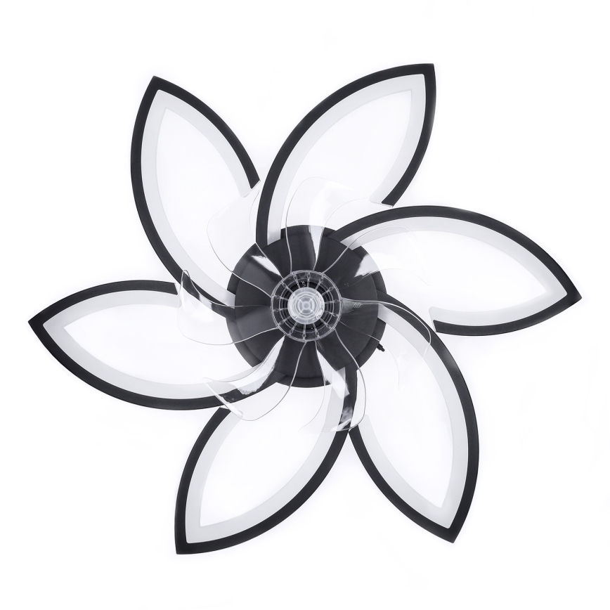 Brilagi - Plafonnier LED dimmable avec ventilateur LED/50W/230V 3000-6500K noir + télécommande