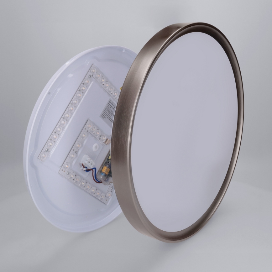 Brilagi - Plafonnier LED dimmable FANCIA LED/48W/230V 3000-6500K Ø 39 cm argenté + télécommande