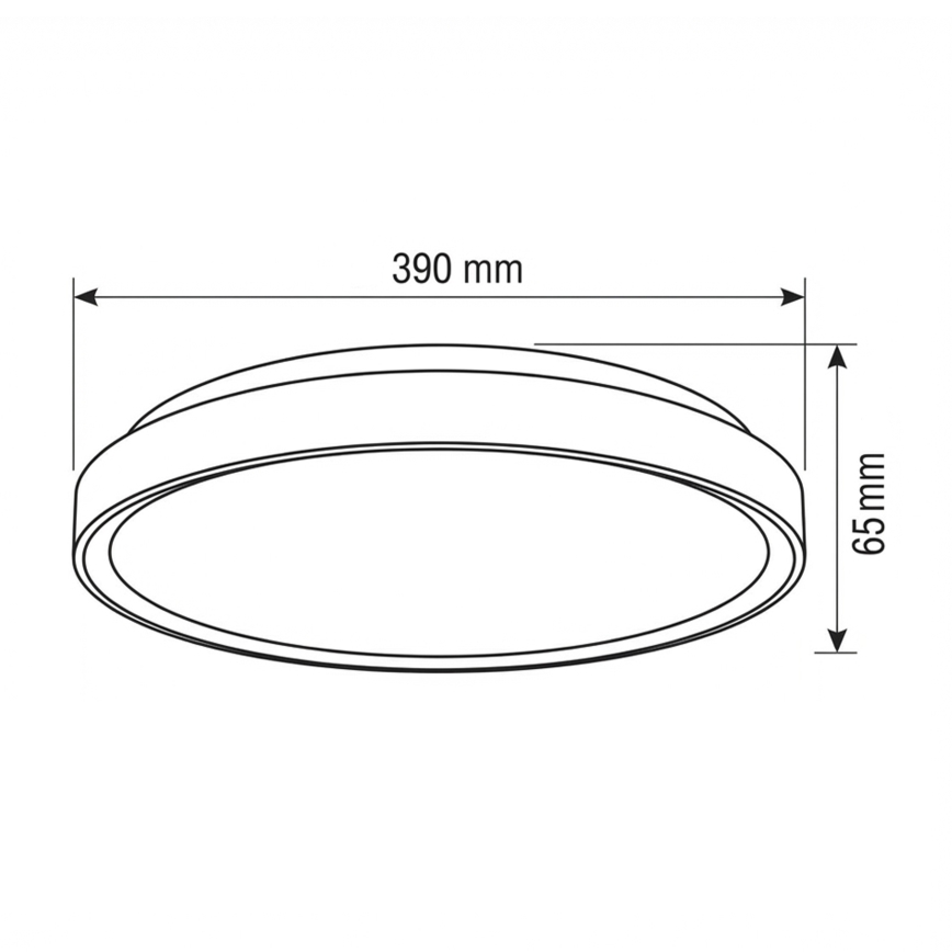 Brilagi - Plafonnier LED dimmable FANCIA LED/48W/230V 3000-6500K Ø 39 cm argenté + télécommande
