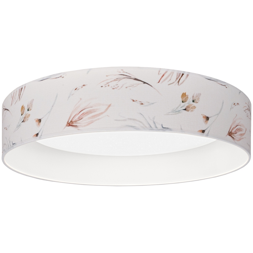Brilagi - Plafonnier LED dimmable VELVET SMARTIX STARS LED/36W/230V 3000-6000K Ø 55 cm blanc/motifs floraux Wi-Fi Tuya Beacon + télécommande