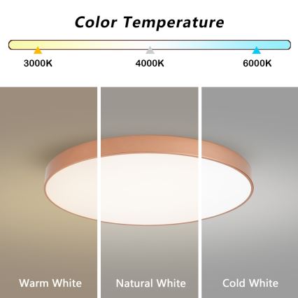 BRILAGI - Plafonnier LED dimmable POOL SMART LED/100W/230V 3000-6000K Ø 80 cm Wi-Fi Tuya cuivré + télécommande