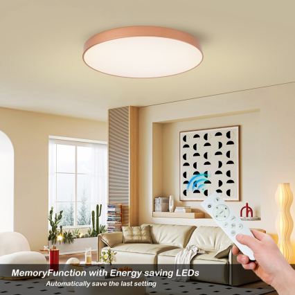 BRILAGI - Plafonnier LED dimmable POOL SMART LED/100W/230V 3000-6000K Ø 80 cm Wi-Fi Tuya cuivré + télécommande