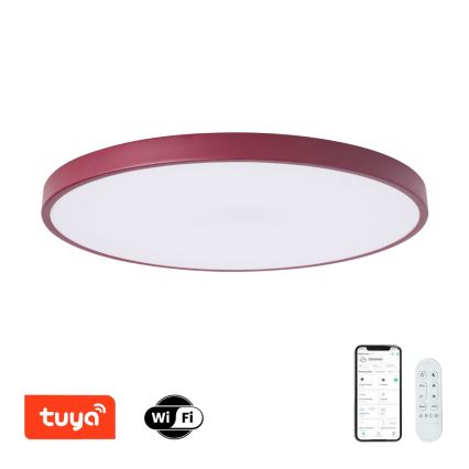 Brilagi - Luminaire LED dimmable POOL SMART LED/100W/230V Ø 80 cm 3000-6000K Wi-Fi Tuya + télécommande bordeaux