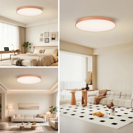 BRILAGI - Plafonnier LED dimmable POOL SMART LED/128W/230V 100 cm 3000-6000K Wi-Fi Tuya cuivré + télécommande