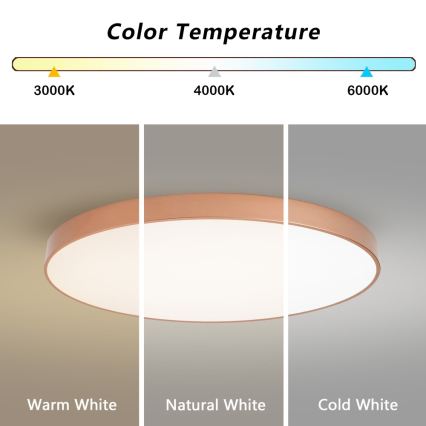 BRILAGI - Plafonnier LED dimmable POOL SMART LED/128W/230V 100 cm 3000-6000K Wi-Fi Tuya cuivré + télécommande
