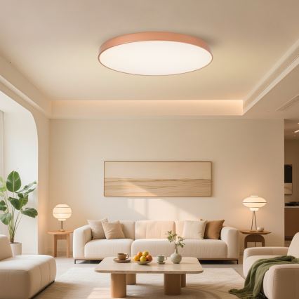BRILAGI - Plafonnier LED dimmable POOL SMART LED/128W/230V 100 cm 3000-6000K Wi-Fi Tuya cuivré + télécommande